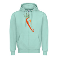 Seafoam big carrot costume cute easy vegetable halloween gift Zipper Hoodie - longCreatives