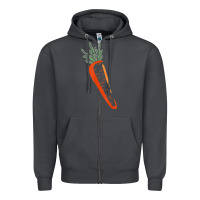 Smoke big carrot costume cute easy vegetable halloween gift Zipper Hoodie - longCreatives