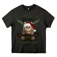 Asphalt All I Want For Christmas Is You Just Kidding I Want Cats Heavy Core Tee - Bettercallsaul