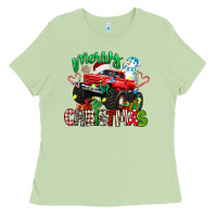 Matcha merry christmas monster truck Ladies Tee - texasbilliewilder