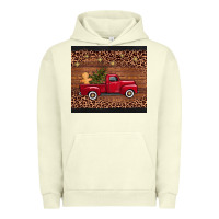 Pigment Pistachio Christmas truck Urban Hoodie - AdoDesignShop