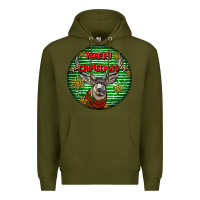 Army Green mule buck deer head christmas Premium Hoodie - LillyAllenDesigns