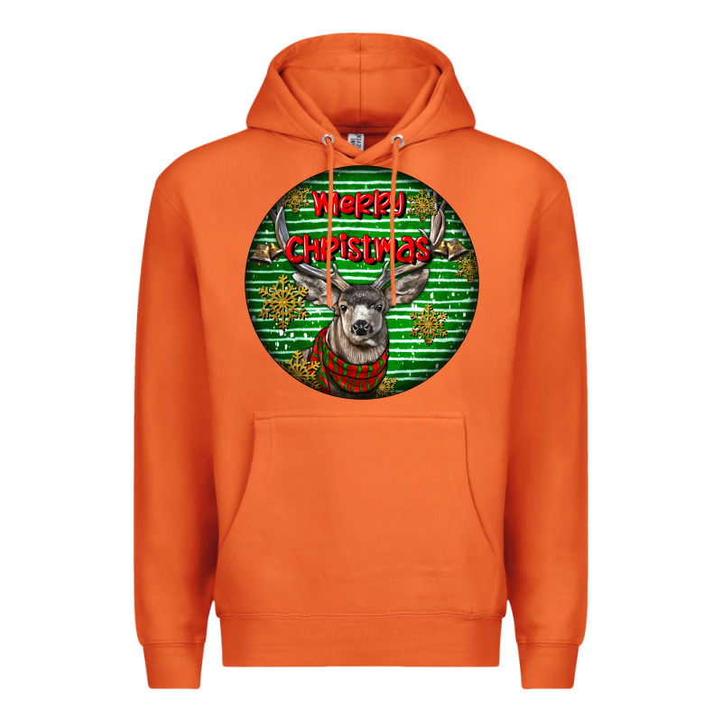 Mule Buck Deer Head Christmas Premium Hoodie by LillyAllenDesigns | Teevron