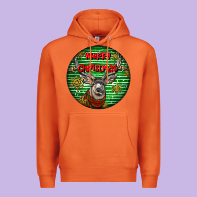 Mule Buck Deer Head Christmas Premium Hoodie Designed By Lillyallendesigns