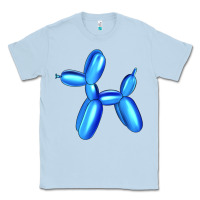 Dusty Blue Blue Dog Balloon Classic Tee - Artiststas