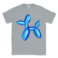 Heather Grey Blue Dog Balloon Classic Tee - Artiststas