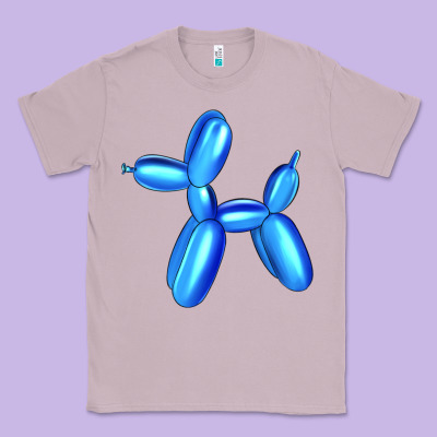 Blue Dog Balloon Classic Tee Designed By Artiststas