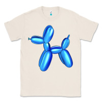 Natural Blue Dog Balloon Classic Tee - Artiststas