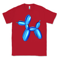 Red Blue Dog Balloon Classic Tee - Artiststas