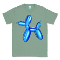 Sage Blue Dog Balloon Classic Tee - Artiststas