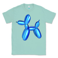 Seafoam Blue Dog Balloon Classic Tee - Artiststas