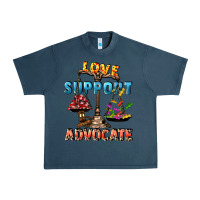 Midnight Navy Love support advocate Urban Heavy Tee - CowGirlArtShop
