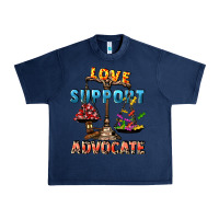 Navy Love support advocate Urban Heavy Tee - CowGirlArtShop