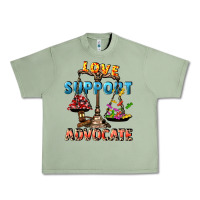 Oil Green Love support advocate Urban Heavy Tee - CowGirlArtShop