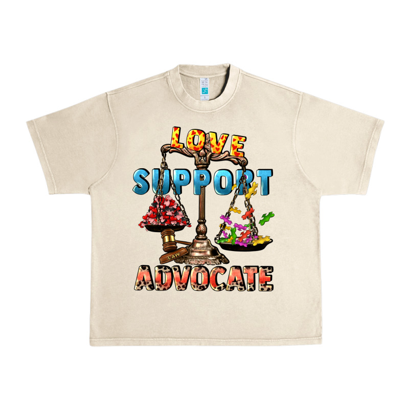 Love Support Advocate Urban Heavy Tee by CowGirlArtShop | Teevron