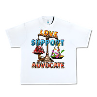 White Love support advocate Urban Heavy Tee - CowGirlArtShop