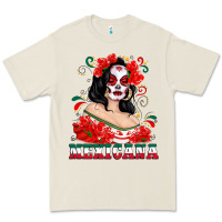 Bone Mexicana with Skull Girl Premium Tee - texasbilliewilder