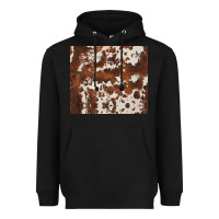 Black brown cowhide Heavyweight Hoodie - BarkalooDesign