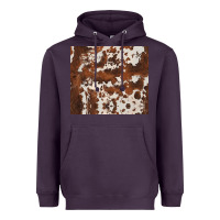 Plum brown cowhide Heavyweight Hoodie - BarkalooDesign