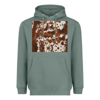 Sage brown cowhide Heavyweight Hoodie - BarkalooDesign