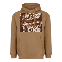 Toasted Coconut brown cowhide Heavyweight Hoodie - BarkalooDesign