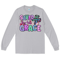 Moon Dust Easter Day Saved by his grace Long Sleeve Tee - OliviaCreatesArt