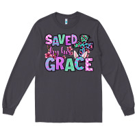Smoke Easter Day Saved by his grace Long Sleeve Tee - OliviaCreatesArt