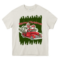 Cream merry christmas y'all truck Heavy Core Tee - Bettercallsaul