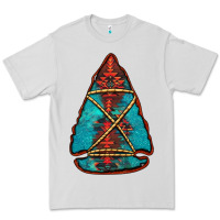 Dove Grey turquoise glitter aztec arrowhead Premium Tee - Jasminsmagicworld