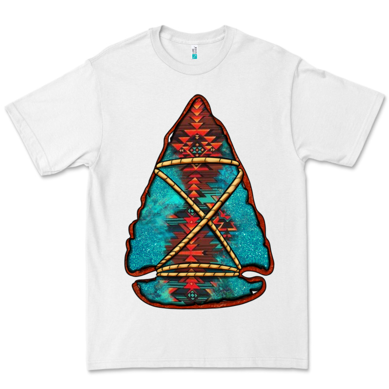 Turquoise Glitter Aztec Arrowhead Premium Tee by Jasminsmagicworld | Teevron