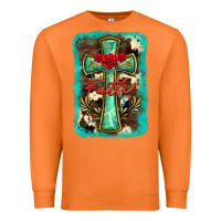 Carrot cross faith background Premium Sweatshirt - BarkalooDesign