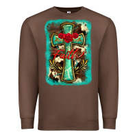 Chestnut cross faith background Premium Sweatshirt - BarkalooDesign