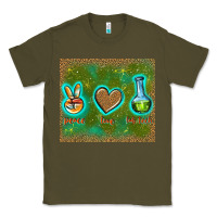 Army Green peace love lab tech Classic Tee - TumblerDesignByShophia
