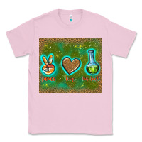 Bubblegum Pink peace love lab tech Classic Tee - TumblerDesignByShophia