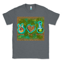 Charcoal Heather peace love lab tech Classic Tee - TumblerDesignByShophia