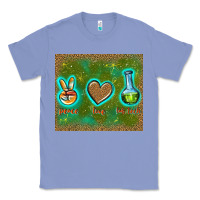 Colony Blue peace love lab tech Classic Tee - TumblerDesignByShophia