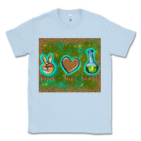 Dusty Blue peace love lab tech Classic Tee - TumblerDesignByShophia
