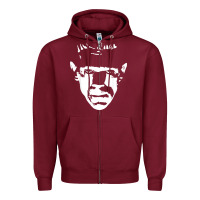 Burgundy classic monster horror movie poster vintage halloween Zipper Hoodie - longCreatives