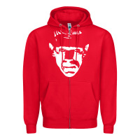 Red classic monster horror movie poster vintage halloween Zipper Hoodie - longCreatives