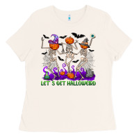 Bone Let's get halloweird Ladies Tee - NancyCooperArtShop