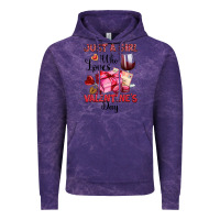 Cloud Purple just a girl who loves valentine's day Vintage Hoodie - OliviaCreatesArt