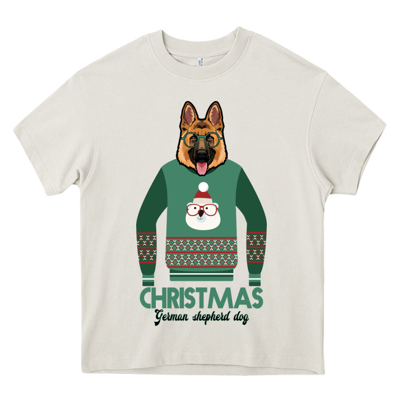 German Shepherd Dog Christmas Heavy Core Tee by Bettercallsaul | Teevron