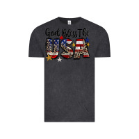 Vintage Black god bless the usa Vintage Tee - CowGirlArtShop