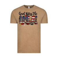 Vintage Coffee god bless the usa Vintage Tee - CowGirlArtShop