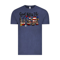 Vintage Denim god bless the usa Vintage Tee - CowGirlArtShop