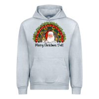 Heather Grey merry christmas y'all santa rainbow Urban Hoodie - AdoDesignShop
