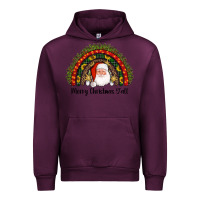 Mauve Wine merry christmas y'all santa rainbow Urban Hoodie - AdoDesignShop