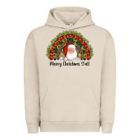 Pigment French Oak merry christmas y'all santa rainbow Urban Hoodie - AdoDesignShop