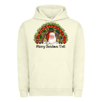 Pigment Pistachio merry christmas y'all santa rainbow Urban Hoodie - AdoDesignShop