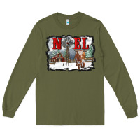 Army Green noel with windmill and farm Long Sleeve Tee - RanaPortraitStore